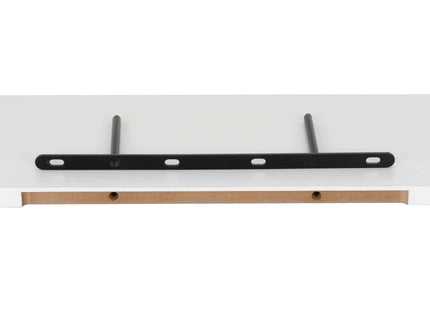 Wandplank - Boekenplank - Ophangbaar - 3 Delig -  Wit - Metaal - 3 Kg - 15 x 40 x 1,5 Cm