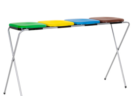 Vuilniszakkenhouder - Frame voor Afvalzakken - Standaard - 4 delen - Meerkleurig - 30 Kg