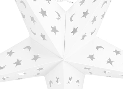 Kerst Ster | Papier | Opvouwbaar | 25 cm | Wit