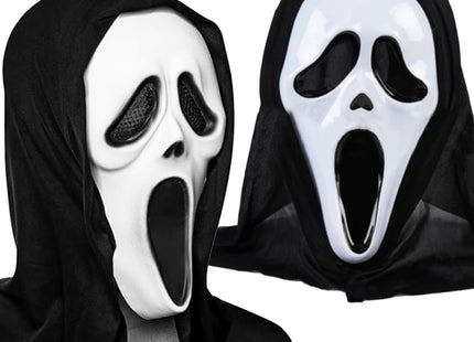 Halloweenmasker - Scream - Halloween - Skelet - Zwart/Wit