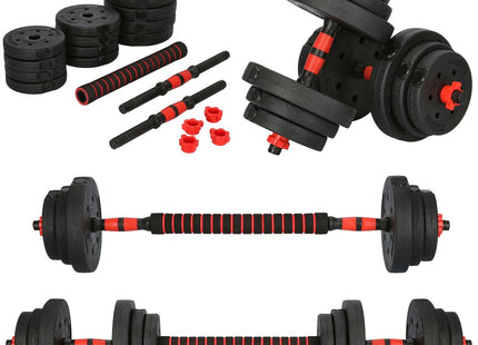 Dumbbell Set | 20 kg | Zwart/Rood