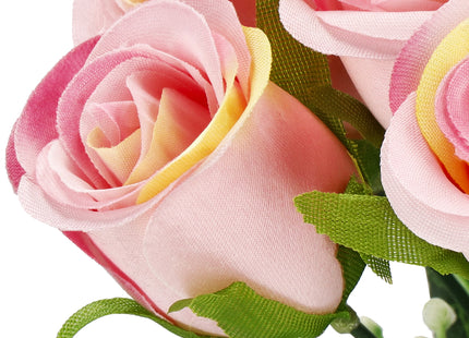 Kunstboeket - Sierboeket - Decoratief - Rozen - Decoratief - Roze - 12 Stuks