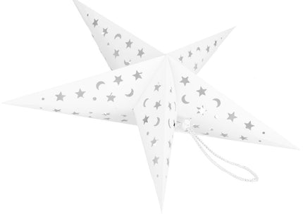 Kerst Ster | Papier | Opvouwbaar | 60 cm | Wit