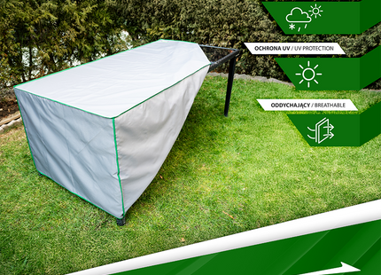 Tafelhoes -Tuintafelcover - Tuinset - Buitentafels - Maat M - 100 x 100 x 75 Cm - Grijs