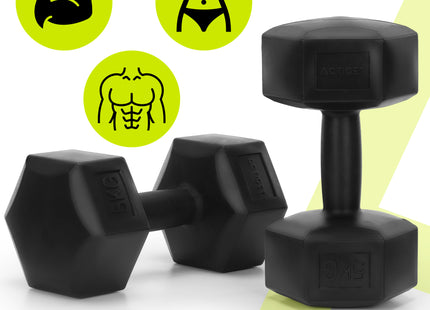 Dumbbell Set - 5 KG - Zwart - Oefengewichten