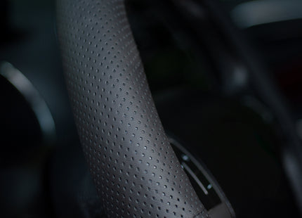 Carpassion Stuurhoes - Steering Cover - Leer - Ø 35-37 CM