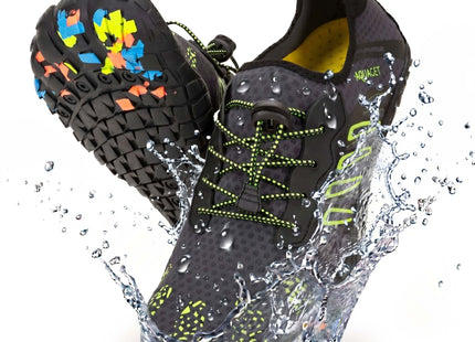 Waterschoenen - AQUA Shoes - Sneldrogend - Rubber - Unisex - Zwart/Groen - Maat 46