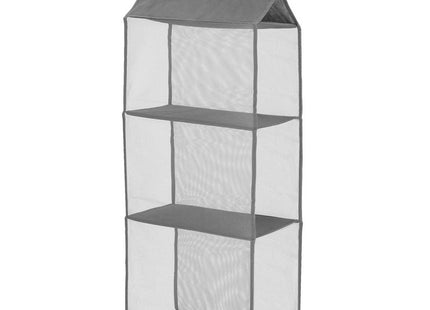Kast Organizer | 3 Planken | Inclusief Haak | Grijs