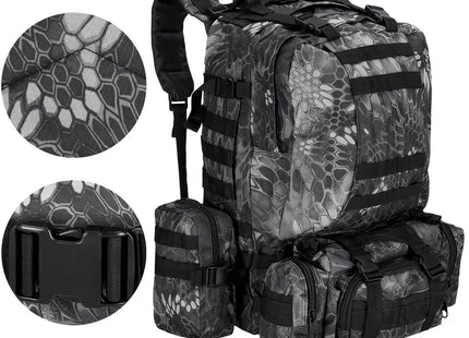 Rugzak | Backpack | Wandelrugzak | Tactical Backpack | 50 Liter | Camouflage | Grijs