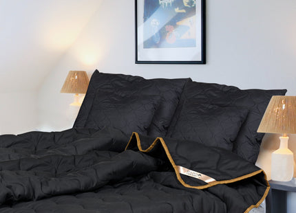 2-in-1 Dekbed - 200 x 220 cm - Zwart - Dekbed zonder overtrek - Anti Allergie & Ademend - All Year Dekbed - Zomerdekbed & Winterdekbed