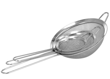 Zeef | Keukenzeef | Set van 3 | Zilver