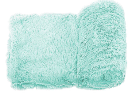 Plaid | Sprei | Deken | 200 x 220 cm | Pluche | Mint
