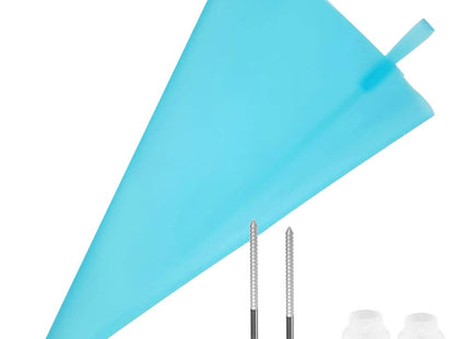 Taart Decoratie Set | 38-Delig | Opbergdoos | Blauw