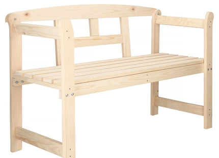 Tuinbank | Tuinbankje | Zitbank Buiten | Naaldhout | 119 x 78 x 45 cm | Licht