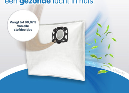 SQOON® Stofzuigerzakken geschikt voor Karcher WD 2 PLUS & WD3 series - KFI 357 - Model 2.863-314.0 - 5 stuks