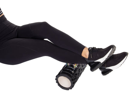 Foam Roller | Massage Roller | Trigger Point Massage | Fitness | Medium Hardheid | 33 cm | Zwart/Blauw/Roze/Geel