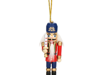 Notenkraker Kerst | 6 Stuks | Blauw/Rood | 12.5 cm