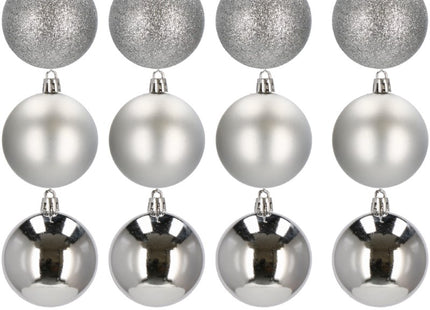 Kerstballen | 12 Stuks | 6 cm | Zilver