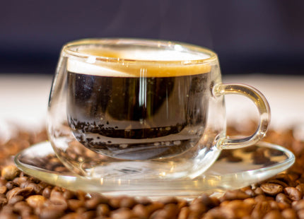 Dubbelwandig glas - Thermisch glas - Koffieglas - Thee glas - Warme en Koude dranken - Oor - 350 ML