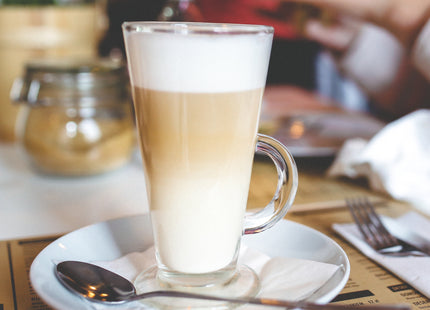 Latte - Dessertglazen Set van 6 - Handvat - 280 ML