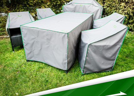 Stoelhoes -Stoel cover - Tuinset - Buitenstoelen - Weersbestendig - Outdoor Stoelhoes  - 58 x 60 x 80 Cm - Grijs