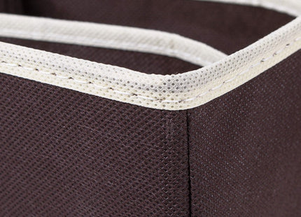 Lade Organizer | 7 Vakken | Bruin/Crème | 30 x 30 cm
