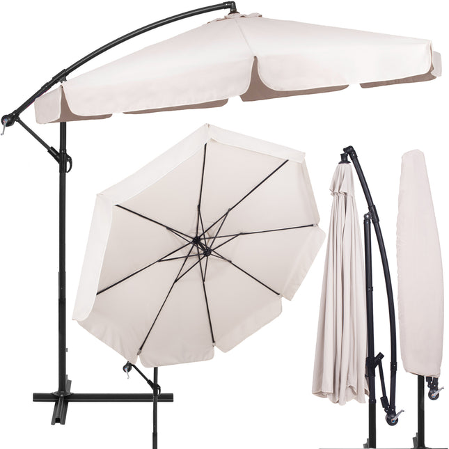 Parasol | Parasols | Kantelbaar | Met Ventilatie | Ecru | Ø300 cm