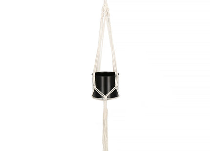 Plantenhanger | Plantenhanger Macrame | 100 cm | Wit