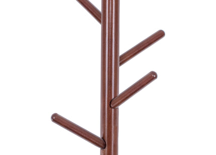 Staande Kapstok | Hout | 8 Haken | Donker Hout  | 175 cm