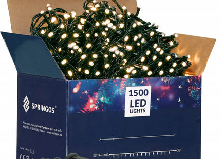 Kerstverlichting | 90 m | 1500 LED | Warm wit