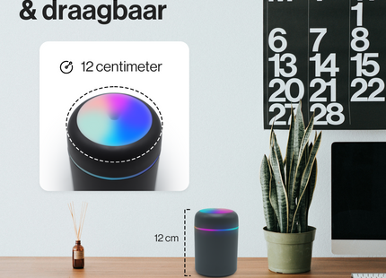 Muntel® Luchtbevochtiger - Humidifier - Slaapkamer - Grijs