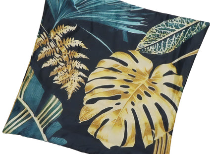 Sierkussenhoes | Kussenhoes | Kussensloop | Woonaccessoires | 45 x 45 cm | 1 Stuk | Bladmotief | Groen