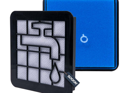SQOON® Motorfilter geschikt voor Philips PowerPro City Series - Uitwasbaar - 15,5 x 15,5 cm