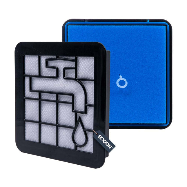 SQOON® Motorfilter geschikt voor Philips PowerPro City Series - Uitwasbaar - 15,5 x 15,5 cm