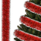 Kerstslinger | Guirlande | 6 m | Zilver/Rood