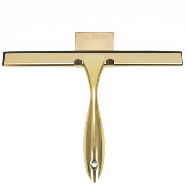 Douchewisser - Raamwisser - Incl. Ophang Haak - Badkamer Accessoires -  Goud - 25 x 18,5 Cm