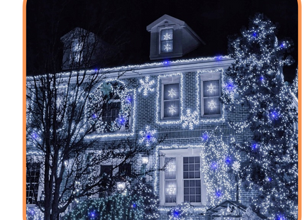 Kerstverlichting | 18 m | 300 LED | Koel Wit +  Flitsblauw