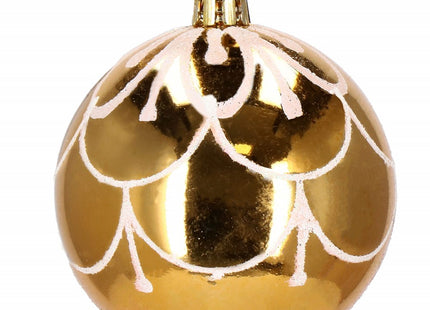 Kerstballen | 30 Stuks | 7 cm | Goud/Wit