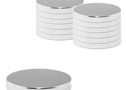 Magneten | Koelkastmagneten | Neodymium Magneten | Rond | Zilver
