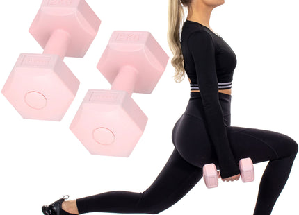 Dumbbell Set - 2 KG - Roze - Oefengewichten