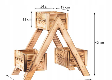 Bloembak | Plantenladder | 47 x 22 x 42 cm