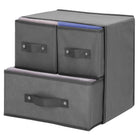 Organizer - Kledingkast - 4 Containers - DonkerGrijs - Linnen