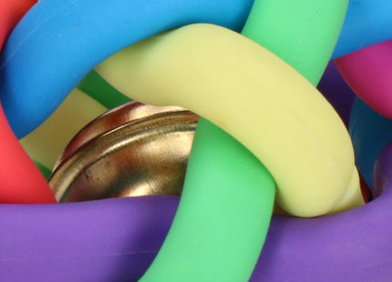 Kattenspeeltjes | Kattenspeelgoed | Hondenspeeltje | Rubber | Bal Met Bel | Multicolor | 7 cm