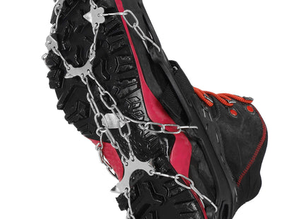 Sneeuwgripzolen - Sneeuwijzers - Spikes voor Schoenen - Anti-Glij Ijzers - Anti Slip - Zilver - Zwart - 36-40