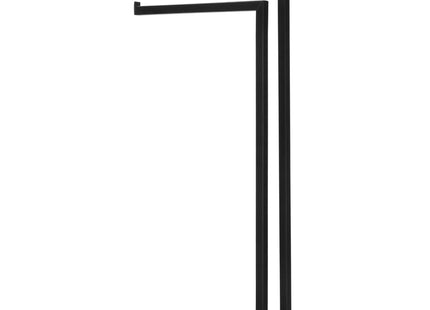Handdoekrek | Metaal/Hout | Staand | Zwart