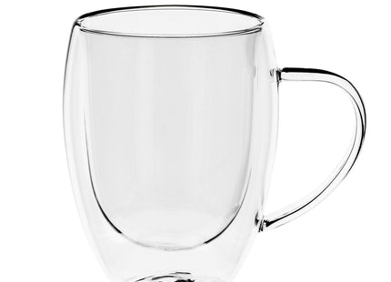 Glas Voor Koffie & Thee - Thermische Glazen -  Set Van 2 - Met Oor - Koffieglas - Thee glas - Warme en Koude dranken -350 ML