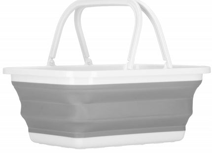 Wasmand | Opvouwbare Wasmand | Rechthoek | 8.5L | Grijs/Wit