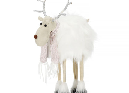 Kerstfiguur | Kerstrendier | Kerstversiering | 14 LED's | 48 cm