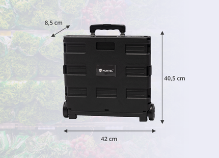 Boodschappentrolley - Boodschappenkrat - Met Twee Wielen - Inklapbaar - 50 L