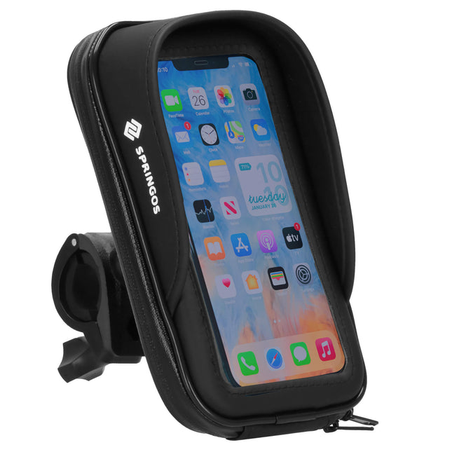 Fietstas - Inclusief Telefoonhouder - Waterdicht - Etui/Tas - Zwart